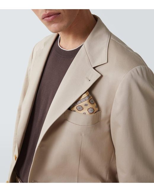 Traje De Algodon Y Cachemir Brunello Cucinelli de hombre de color Natural