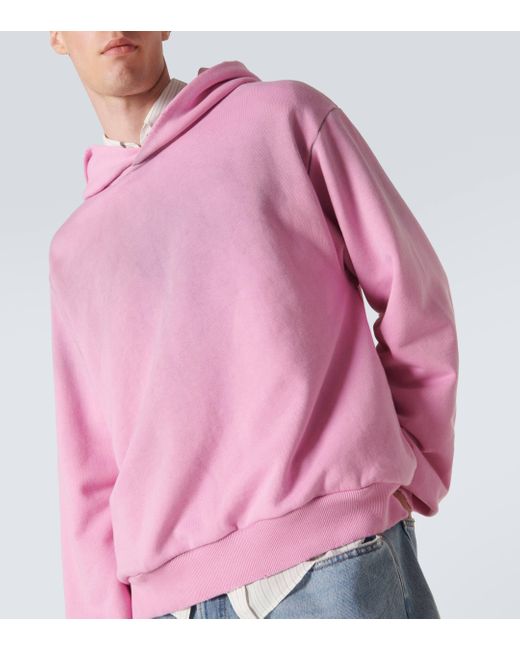 Sweat-shirt a capuche en jersey a logo Acne pour homme en coloris Pink