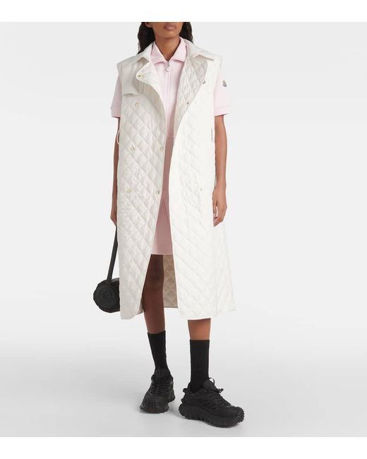 Moncler Natural Alcione Quilted Down Vest