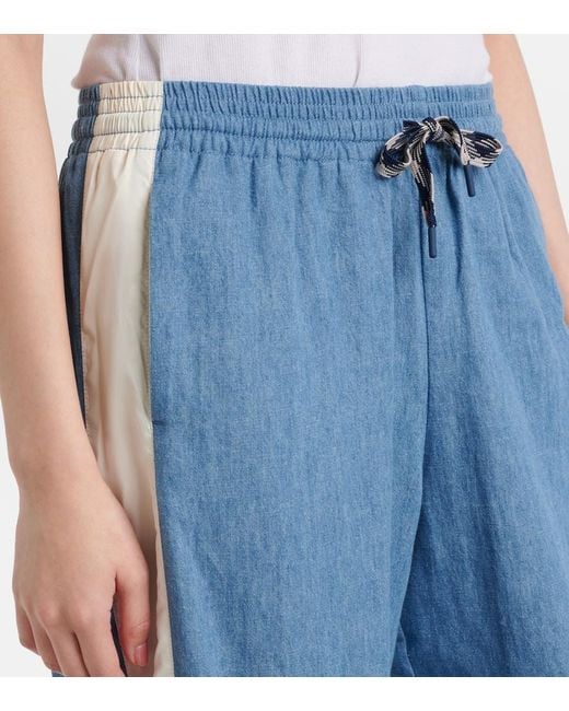 The Upside Blue Oracle Luther Hemp And Cotton Track Pants