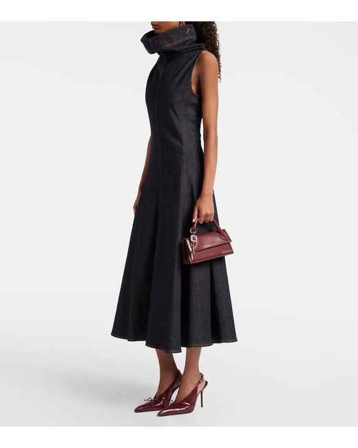 Jacquemus Purple Chiquito Long Leather Tote Bag