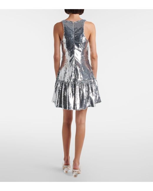 Simone Rocha Metallic Minikleid Mit Pailletten