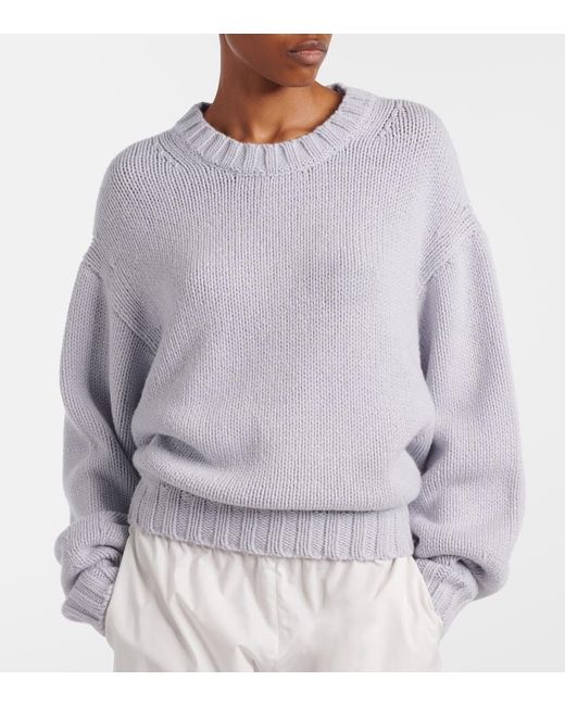 Khaite Gray Gemma Oversized Cashmere Sweater
