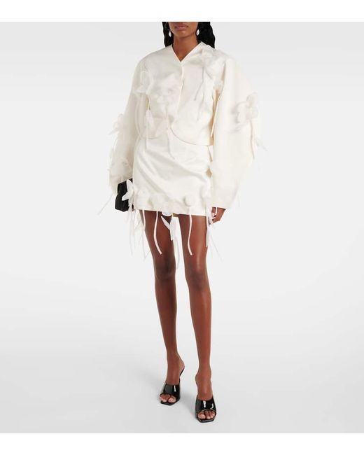 ROTATE BIRGER CHRISTENSEN White Bridal Minirock