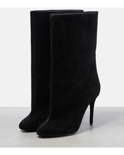 Alaïa Black Suede Ankle Boots
