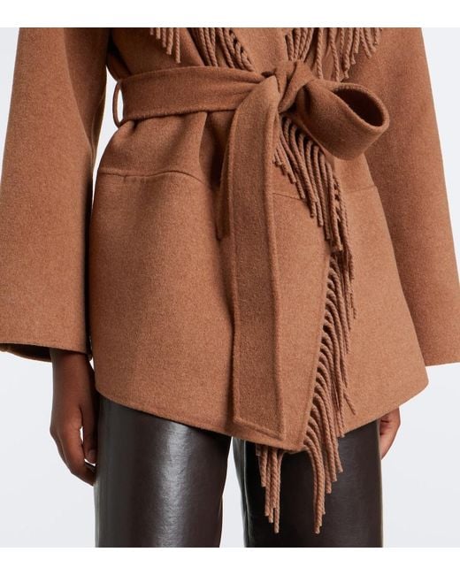 Jonathan Simkhai Brown Rowen Wool-Blend Jacket