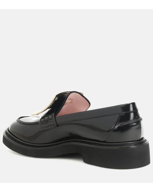 Roger Vivier Black Viv' Rangers Patent Leather Loafers