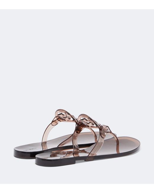Tory Burch White Miller Thong Sandals