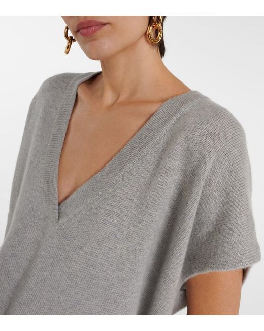 Lisa Yang Gray Linn Oversized Cashmere Sweater Vest