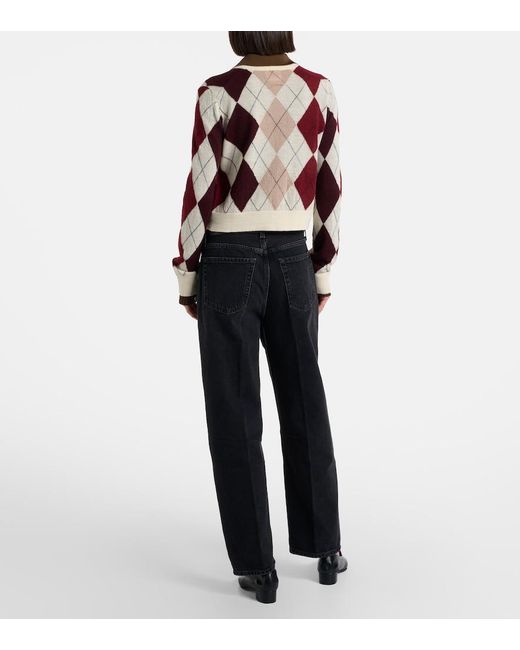 Citizens of Humanity Blue Miro Cropped High-Rise Barrel-Leg Jeans