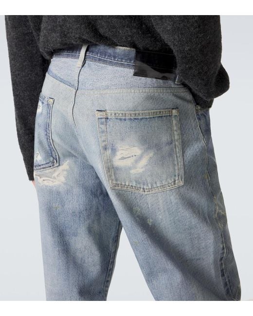 Our Legacy Blue Third Cut Trompe L'Oil Straight Jeans for men