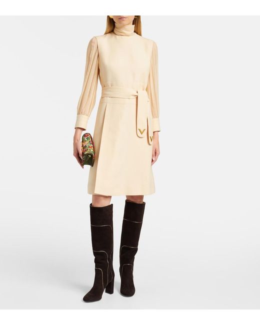 Gianvito Rossi Black 85 Suede Knee-High Boots