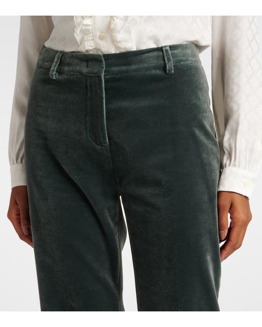 Etro Black Cotton Flared Pants