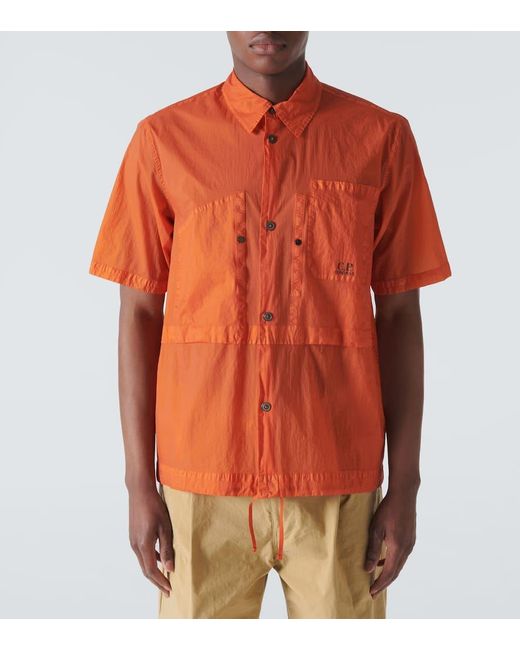 Camisa tecnica C P Company de hombre de color Orange