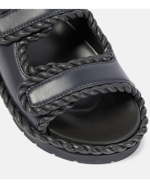 Bottega Veneta Black Jack Leather Sandals