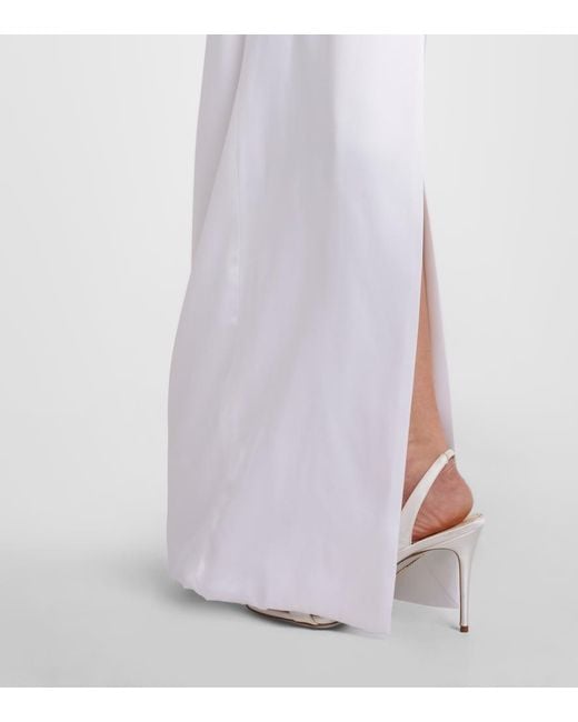 Vivienne Westwood White Bridal Nova Grace Satin Bustier Gown