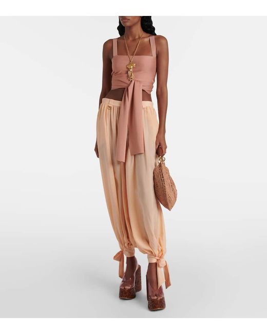 Chloé Pink Cropped-Top
