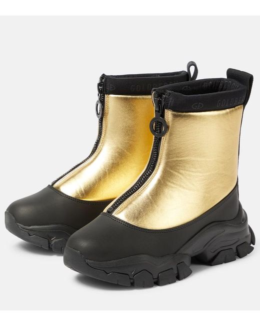 Goldbergh Black Glint Metallic Snow Boots
