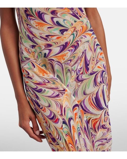 Alexandra Miro White Harper Printed Maxi Dress