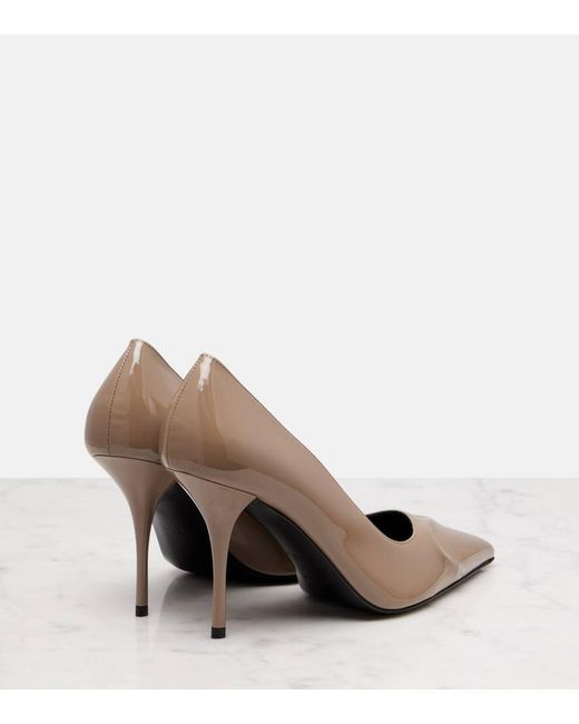 Alaïa Natural Pumps Le Cour 3D 90 Aus Lackleder