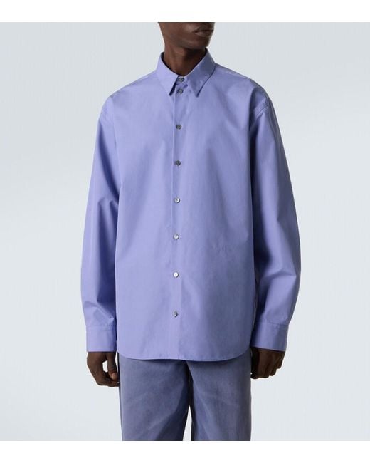 Calvin Klein Blue Axel Cotton Shirt for men