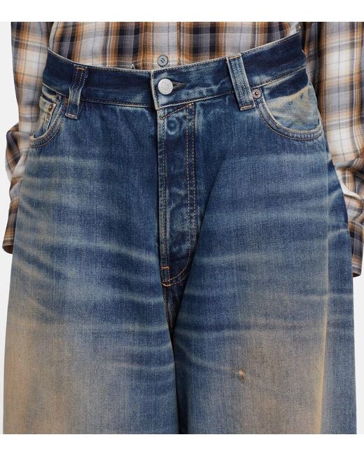 Acne Blue U Rocka Wide-Leg Jeans