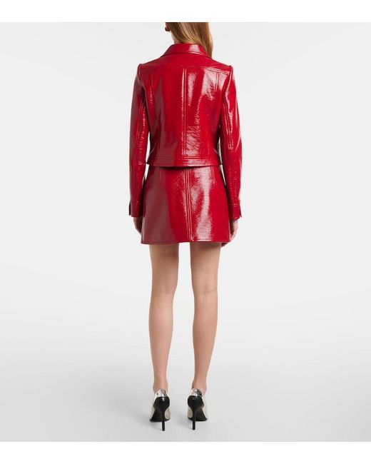 Courreges Red Reedition Vinyl Jacket