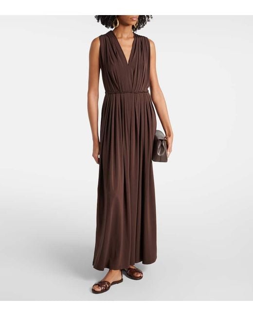 Max Mara Brown Doublefla Leather Sandals