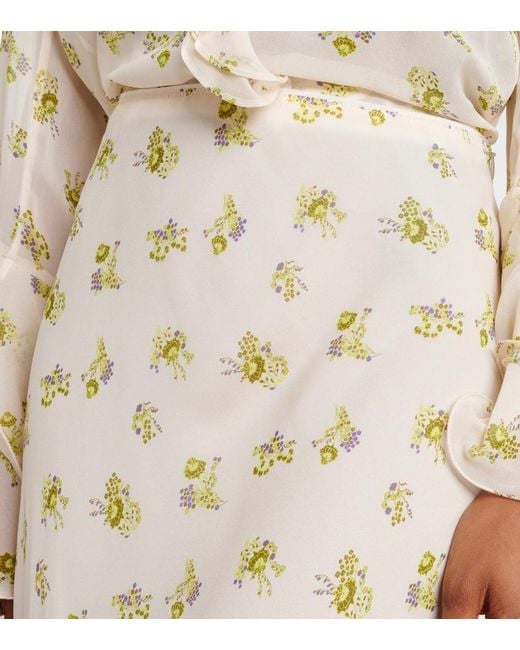 Dorothee Schumacher Natural Airy Daydream Floral Midi Skirt