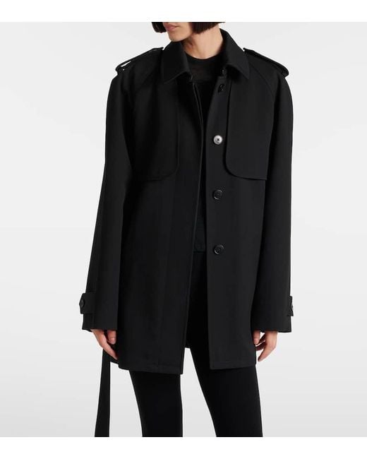 The Row Black Usuaia Belted Virgin Wool Jacket