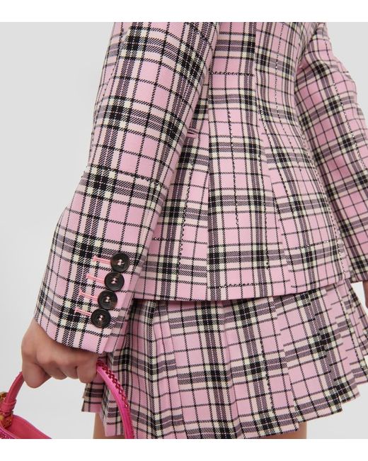 GIUSEPPE DI MORABITO Pink Blazer aus Wolle