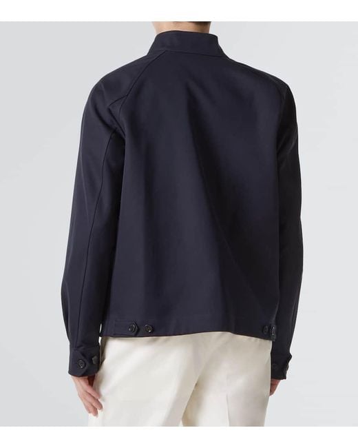 dunhill Men's Blue Reversible Cotton Herrington Jacket casual jackets