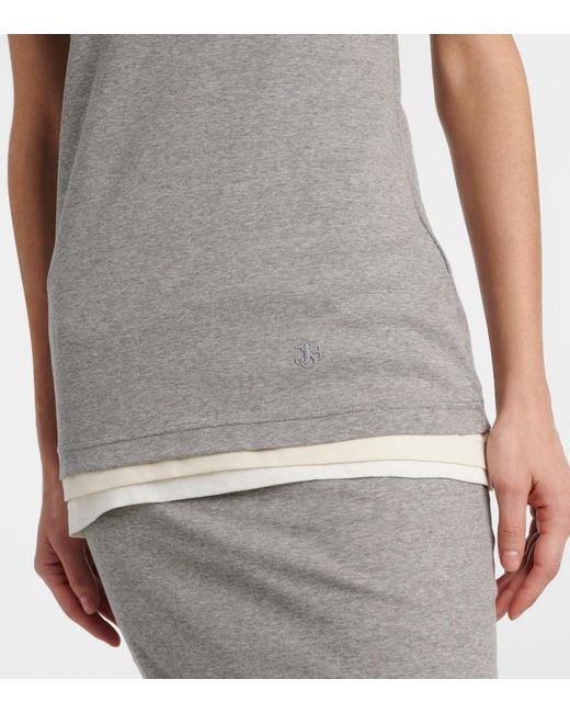 Jil Sander Gray Set Of 3 Cotton Tank Tops