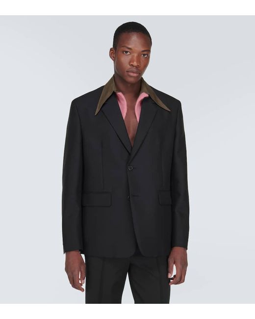 Blazer Da Abito di Prada in Black da Uomo