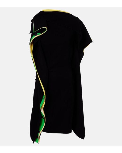 Loewe Black Draped Minidress