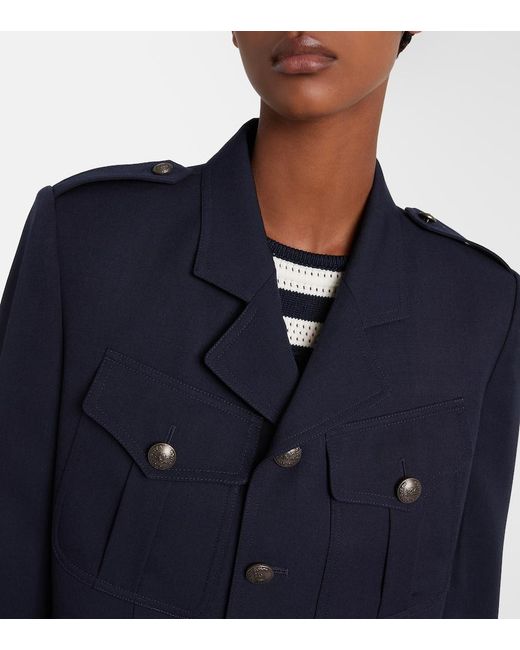 Ralph Lauren Blue Wool Jacket