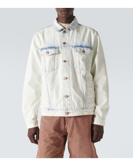 NOTSONORMAL White Denim Jacket for men
