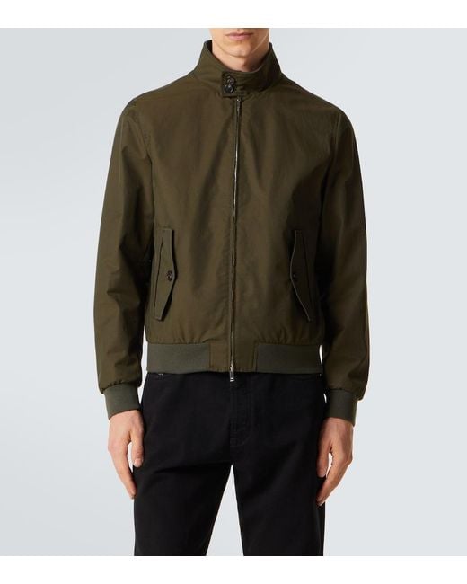 Slowear Green Cotton-Blend Blouson Jacket for men