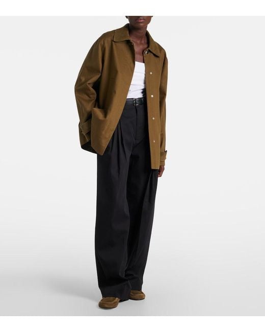 Proenza Schouler Green Angela Herringbone Cotton Jacket
