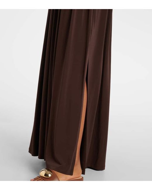 Max Mara Brown Maxikleid