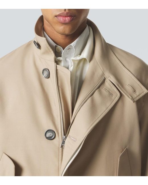 AMI Natural Virgin Wool Gabardine Jacket for men