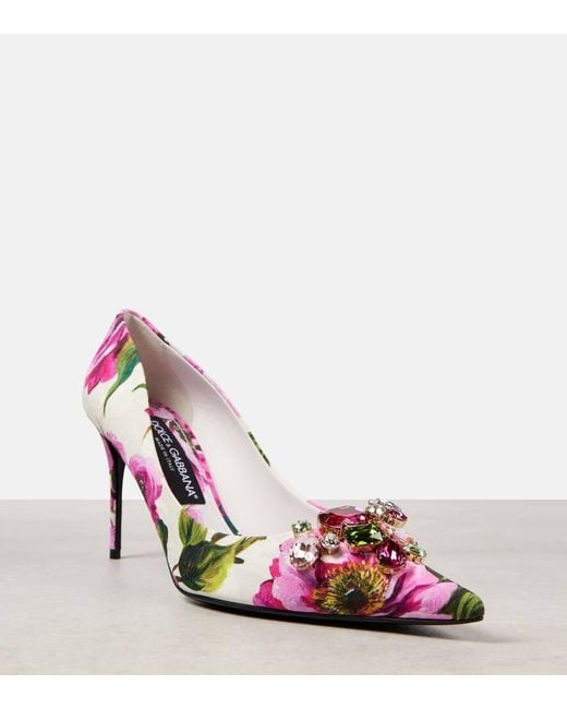 Dolce & Gabbana Pink Pumps Mit Kristallen