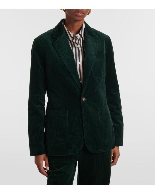 Polo Ralph Lauren Green Cotton Corduroy Blazer