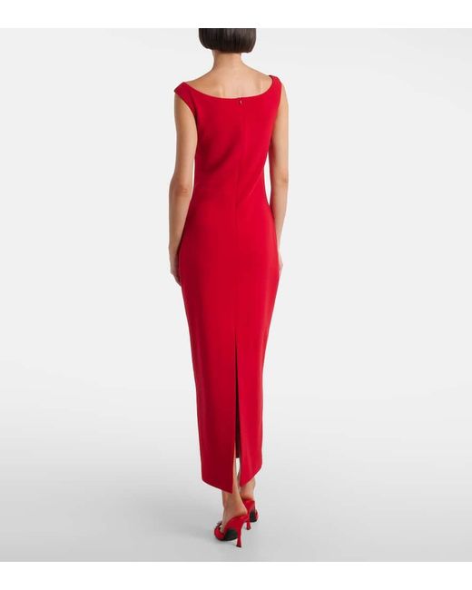 Magda Butrym Red Robe Aus Einem Wollgemisch