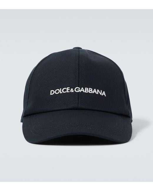 Dolce & Gabbana Baseballcap aus Baumwolle in Blue für Herren