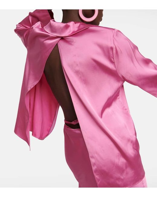 Jacquemus Pink La Chemise Hemd