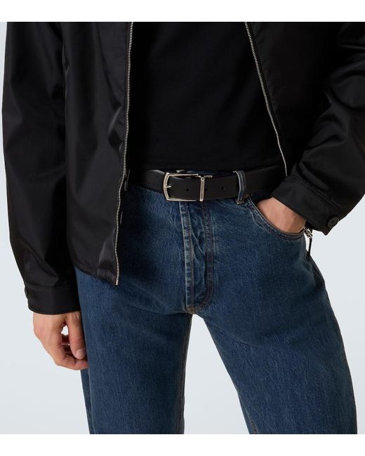 Ceinture Reversible En Cuir Et Saffiano Prada pour homme en coloris Blue