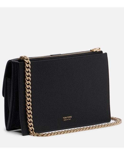 Tom Ford Black Kara Mini Leather Shoulder Bag