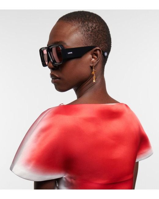 Loewe Pink Paula's Ibiza Square Sunglasses