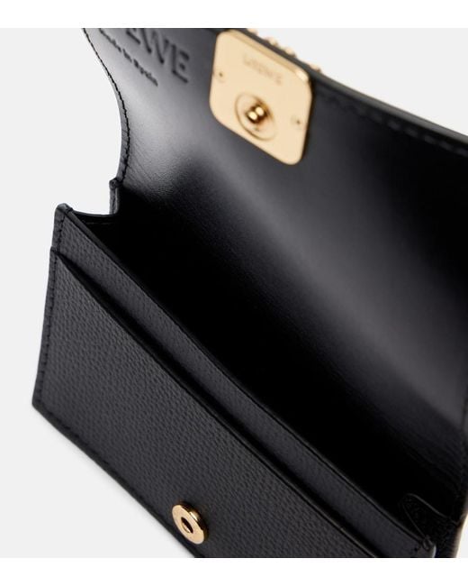 Loewe Black Anagram Leather Card Holder
